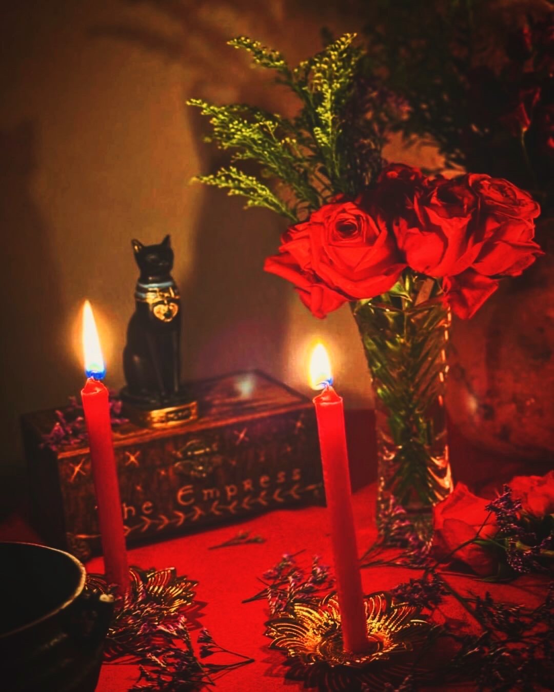 Altar com velas